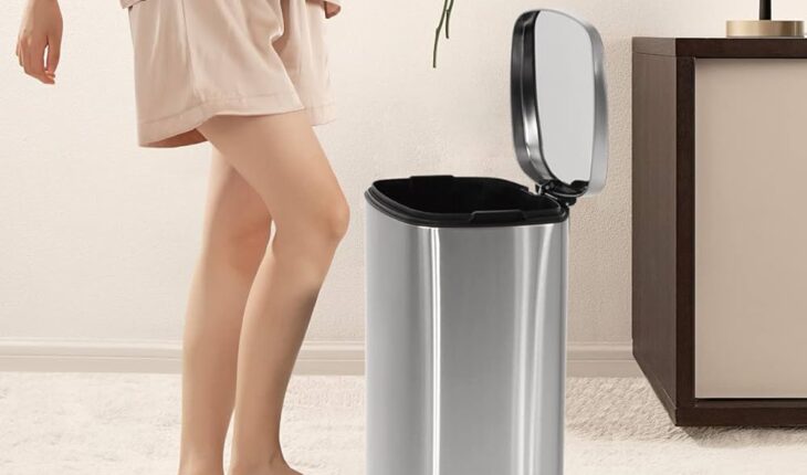 Stylish Metal Garbage Cans